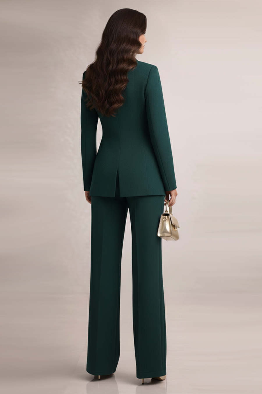 Aari Embroidered Blazer – Fern - Green