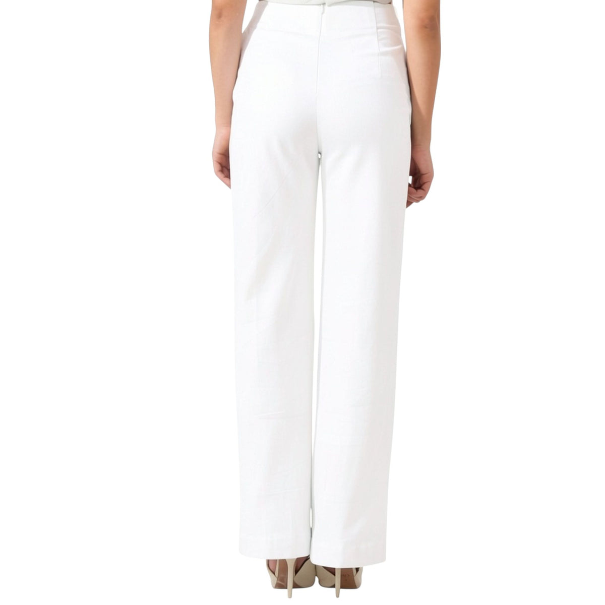 Embroidered Denim Bell Bottoms – Lunette - White