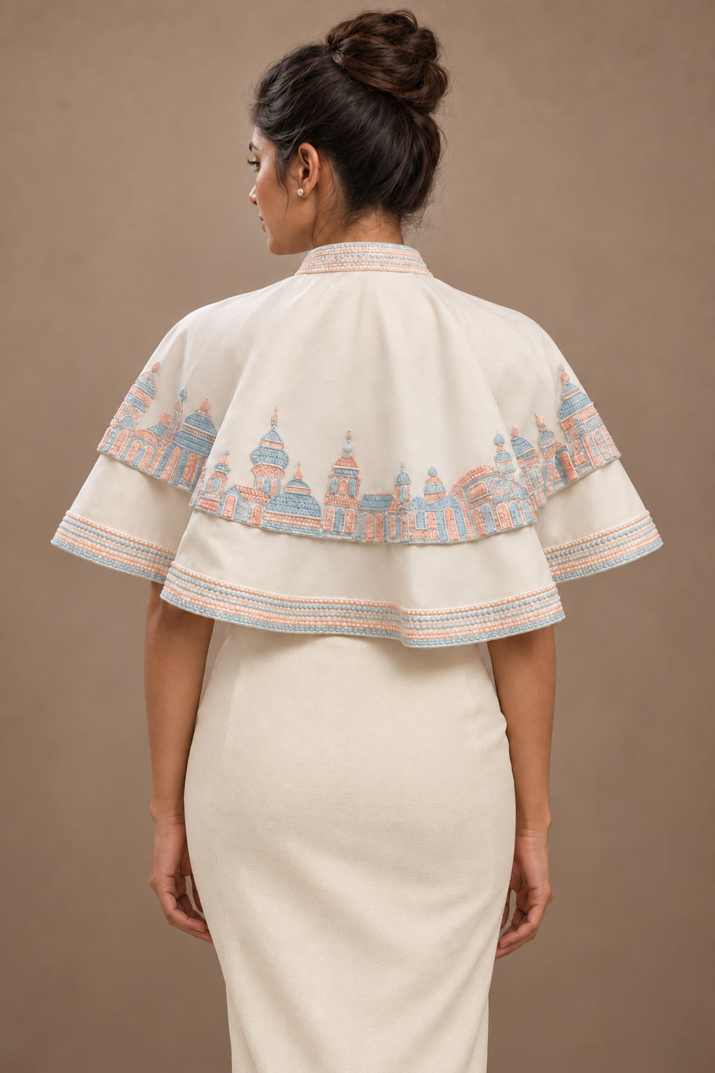 Circular Cape - White