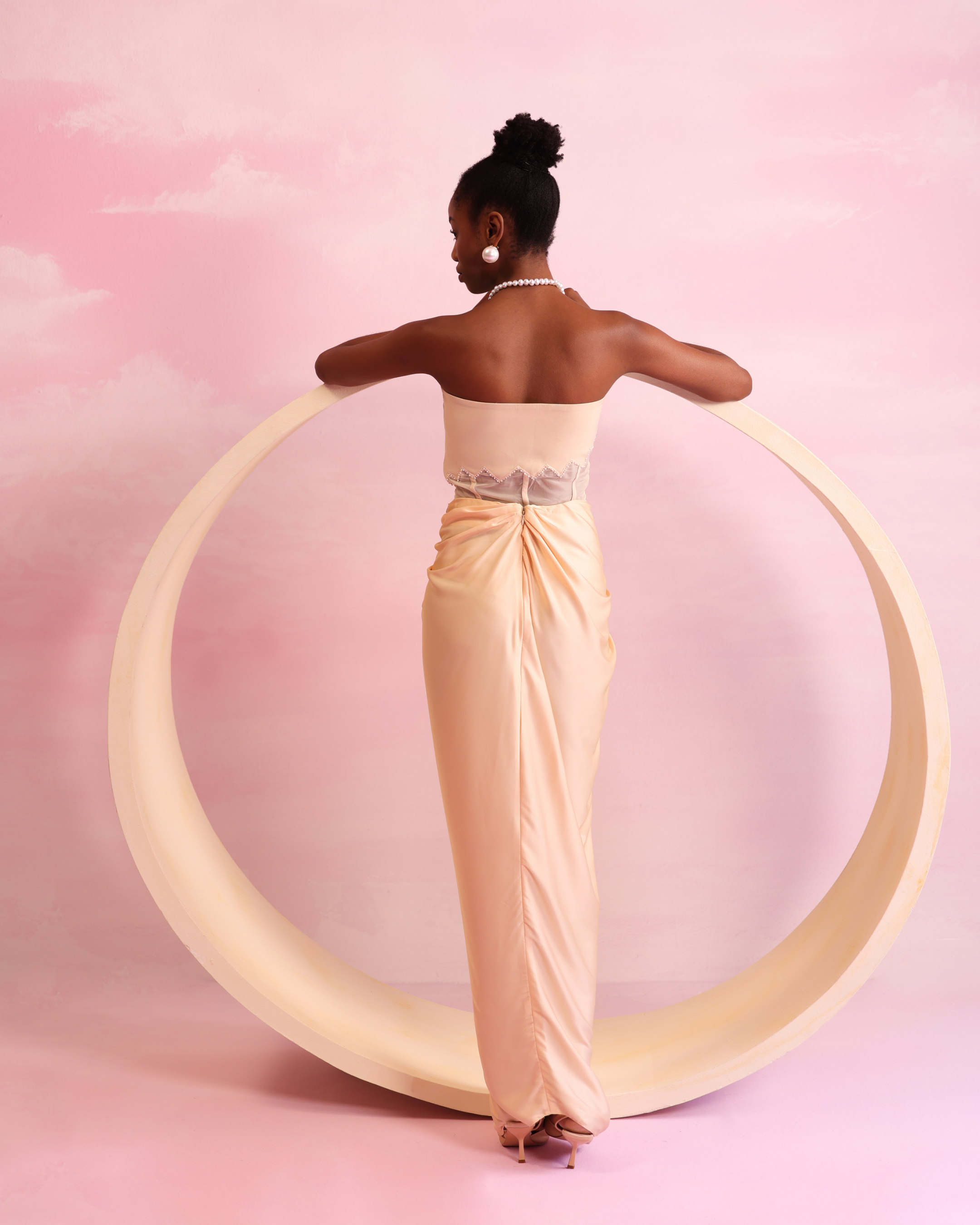 Petal Drift Drape Skirt