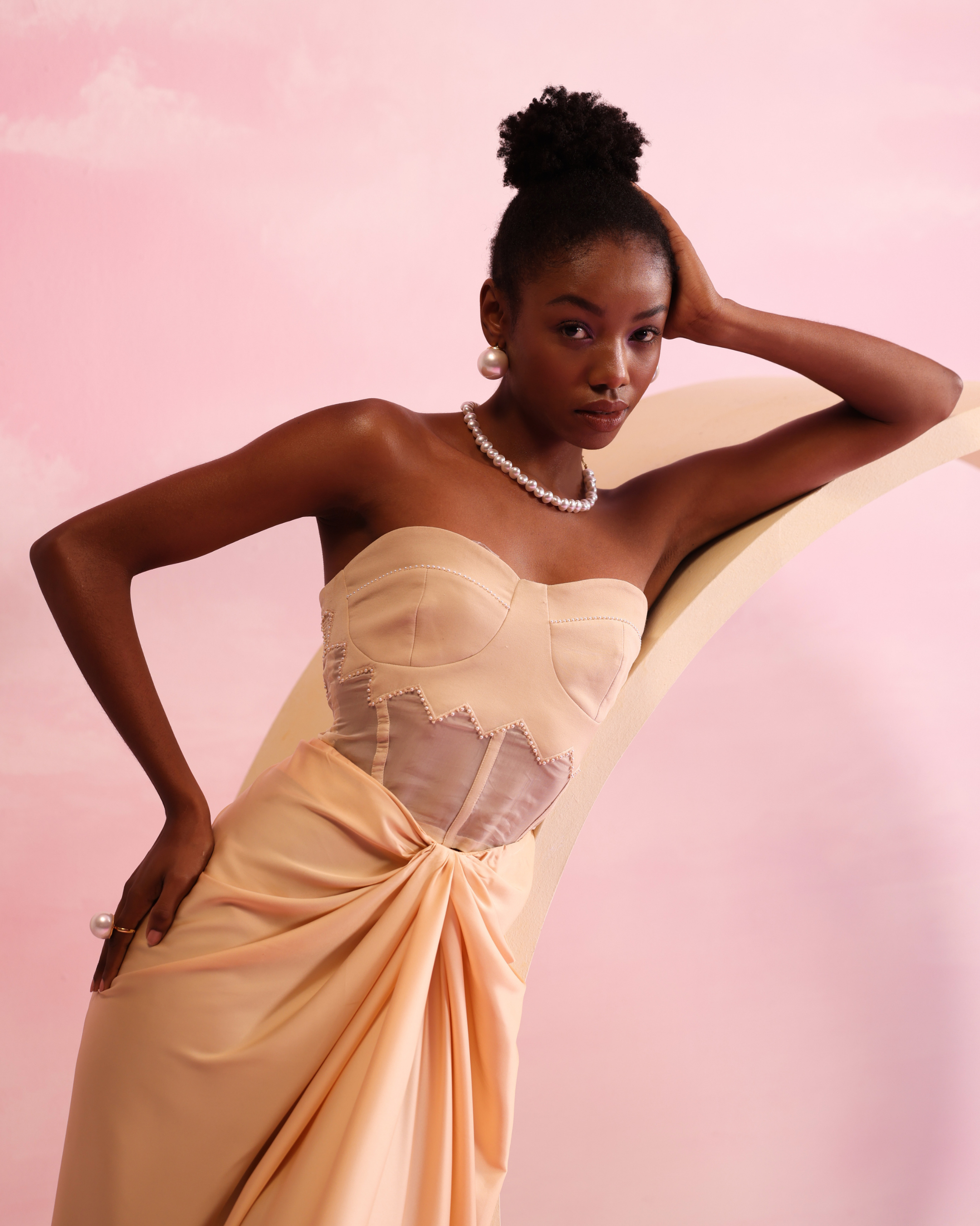 Petal Drift Drape Skirt