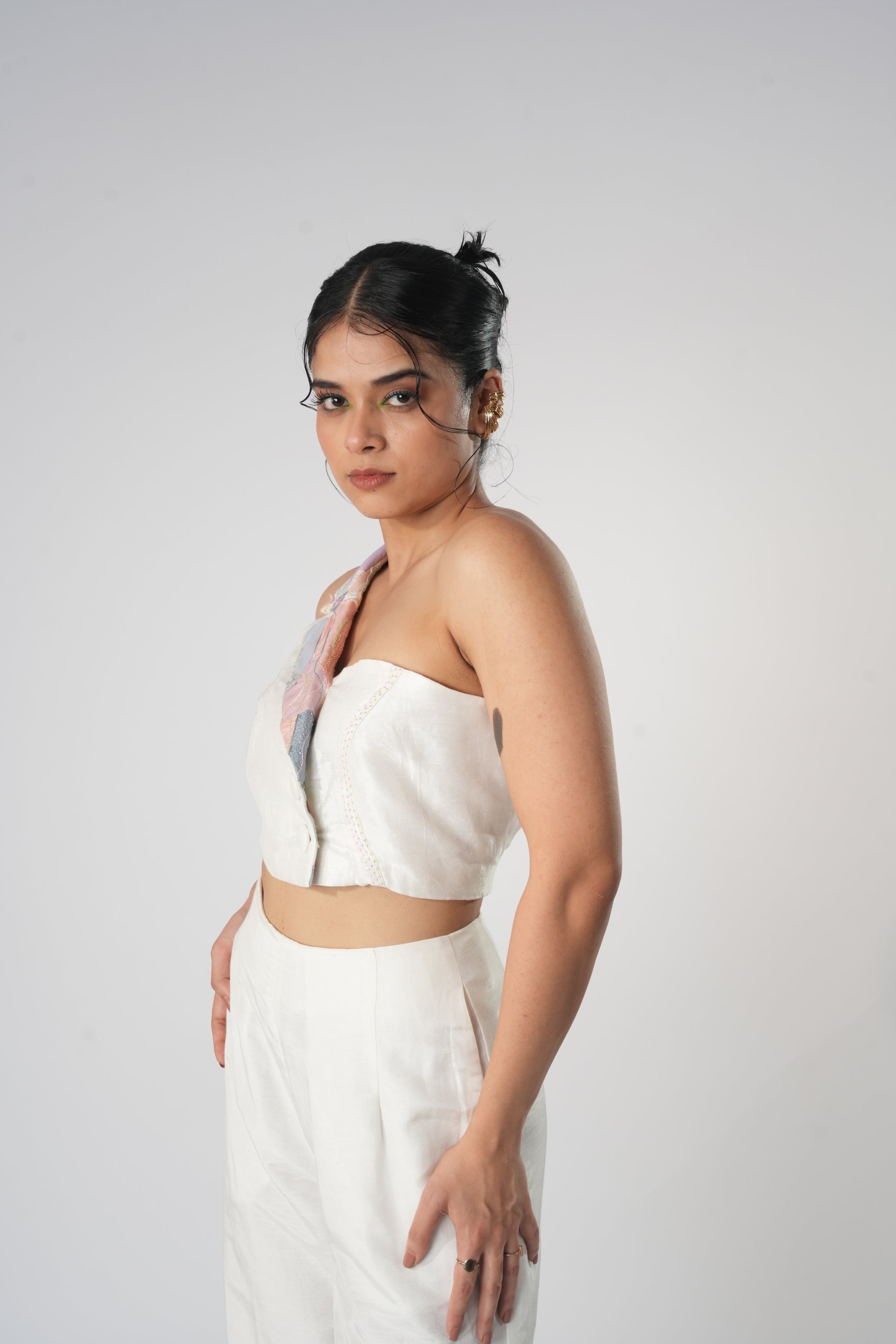 aurora asymmetrical bustier