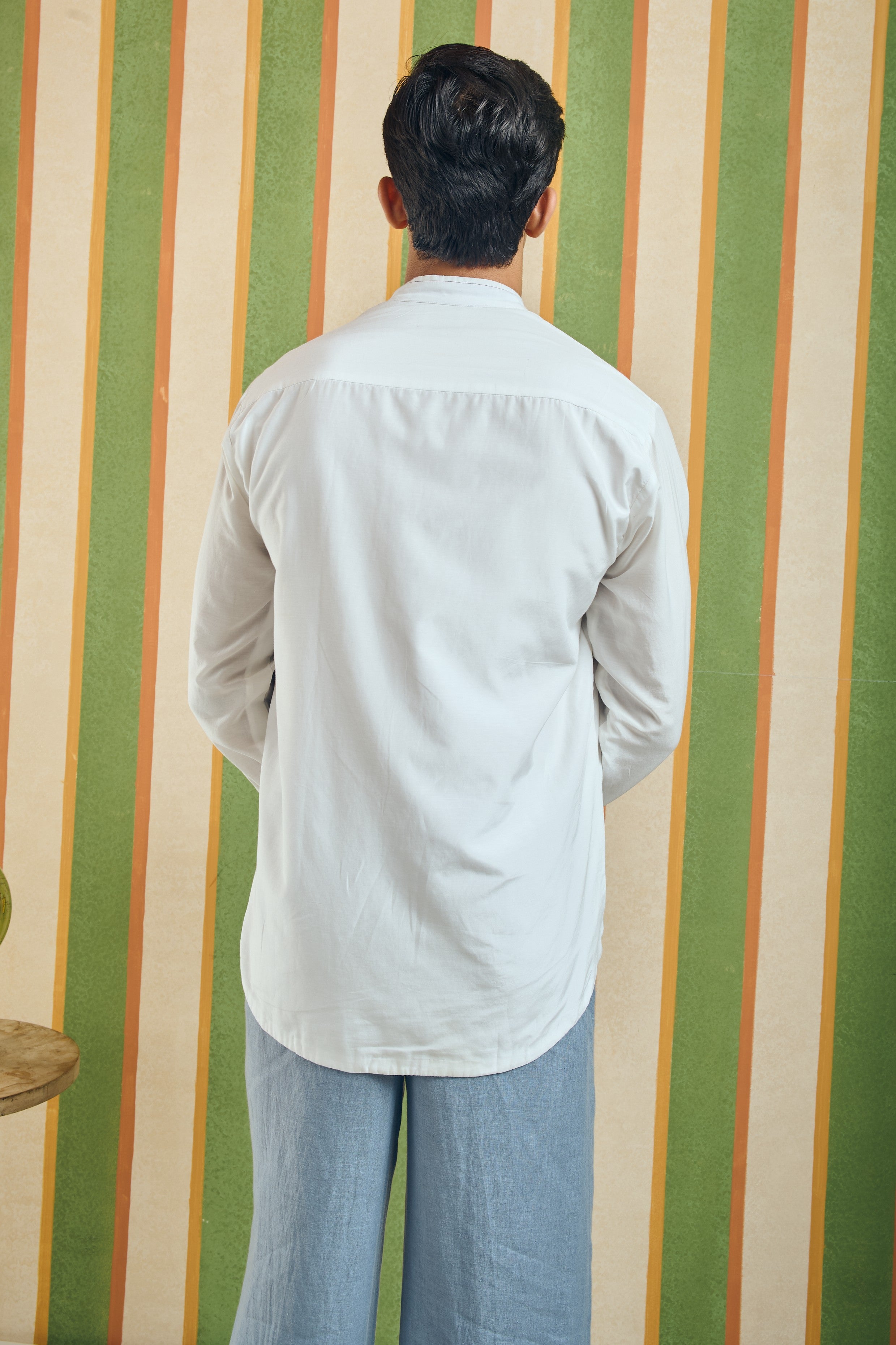 Split Canvas Shirt