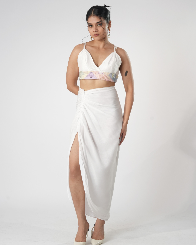 serene drapped skirt